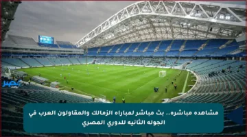 مشاهدة مباشرة.. بث مباشر لمباراة الزمالك والمقاولون العرب في الجولة الثانية للدوري المصري